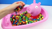 Свинка пеппа купание Гамбола Ванна сюрприз игрушки Juguetes де peppa свинья