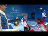 Men's 15km long distance biathlon sitting Victory Ceremony | Biathlon | Sochi 2014 Paralympics