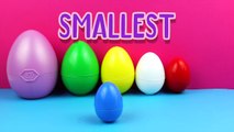 Learn Colors with Surprise Eggs for Children, Toddlers - Learn Sizes with Surprise Eggs