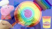 PLAY DOH LOLLIPOP RAINBOW! - Peppa Pig watch create a fun lollipop candy Toys