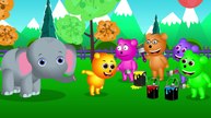 Mega Gummy bear Finger Family Nursery Rhymes Baby Balloon Song for Learning Colors with |T