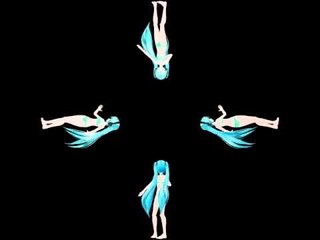 3D Hologram - Anime Bikini Girl - Classic Hatsune 2