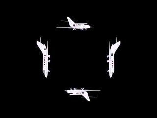 3D Hologram - Rotating Private Jet