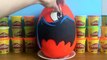 GIANT BATMAN Surprise Egg Play Doh - DC Comic Toys Pop Minecraft Mashems TMNT Shrek