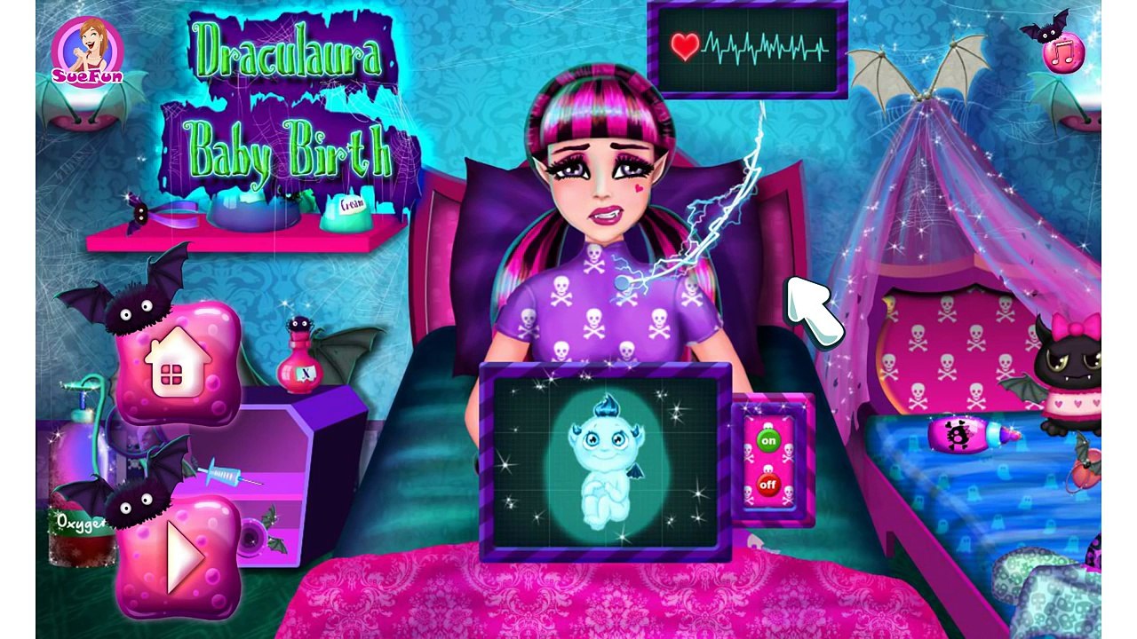ДЛЯ ФУРШЕТА дракулаура игра—принцесса дракулаура монстер хай доктор—мультик онлайн видео игра дете