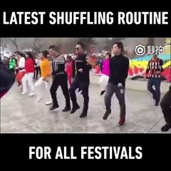 the amazing shuffle dance / Uncles be like -I'm sexy and I know it-