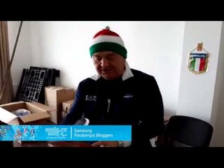 Florian Planker: Our one man show "Tonino"  ;-) at  the Coastal Paralympic Village