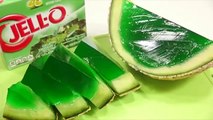 How to Make Jello Melon Pudding jelly Gummy Cooking Learn Colors Slime Toy Surprise Eggs YouTube