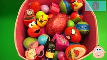 NEW Huge 101 Surprise Egg Opening Kinder Surprise Elmo Disney Pixar Cars Mickey Minnie Mou