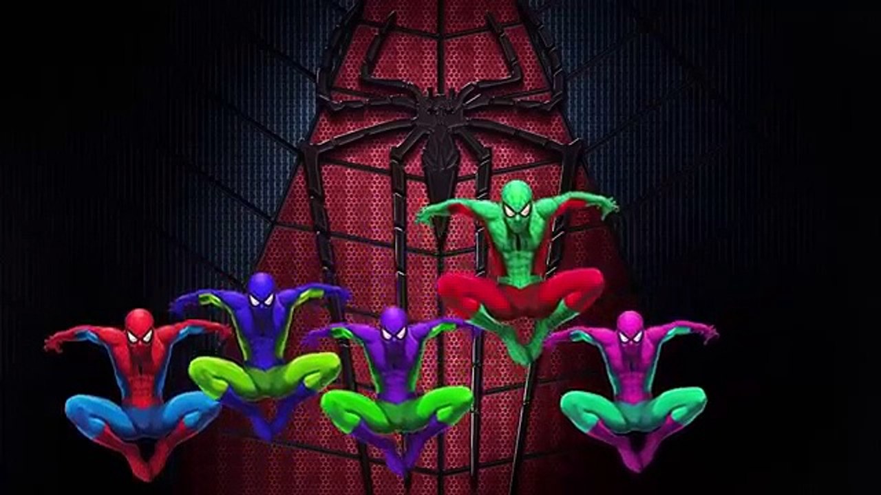 Finger Family Rhymes Spiderman Batman Hulk Superman Cartoons | Children Nursery Rhymes Col