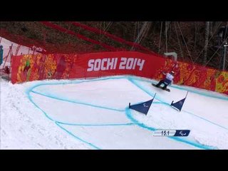 Daniel Monzo (2nd run) | Men's para snowboard cross | Alpine Skiing | Sochi 2014 Paralympics