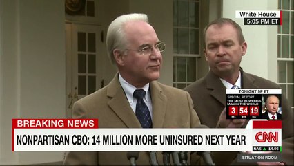 White House says it disagrees STRENUOUSLY with CBO analysis — [VIDEO]
