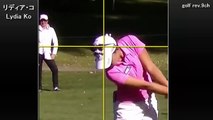 【リディアコ】Lydia Ko 頭が残るスイング解析,golf swing analysis