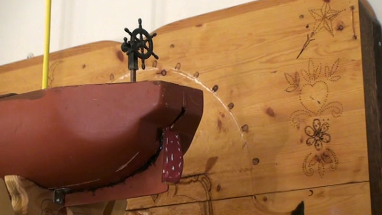 Coque de voilier 3 mats -  MAQUETTE 36 pouces long.