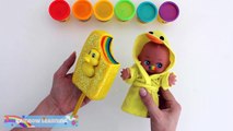 Play Doh Rainbow Popsicle Learn Colors for Kids with Finger Family Nursery Rhymes * Rainbo