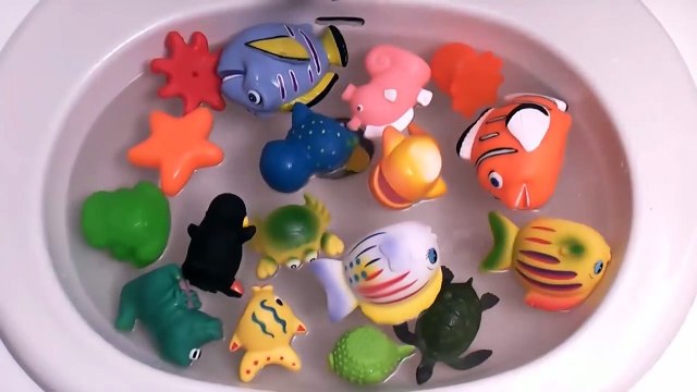 И животные Детка ребенок ванна Дети дори для Узнайте имен Немо играть Море звуки время Игрушки видео