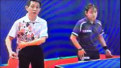 三木卓球教室。ペン、バックハンド  フォアバック切り替え