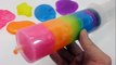 How To Make Giant Syringer Toy Slime Rainbow Colors Pearl Clay Learn Colors DIY 거대 주사기 칼라