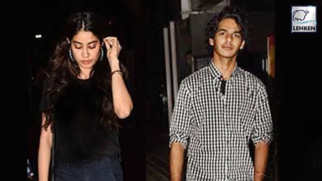 Jhanvi Kapoor & Shahid Kapoor's Brother Ishaan Watch Badrinath Ki Dulhania Together | LehrenTV