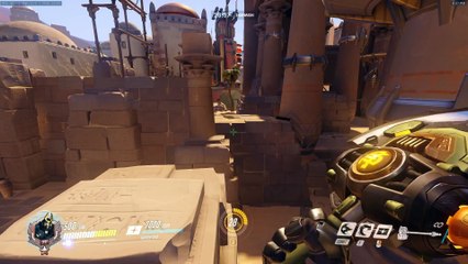 Overwatch: useful reinhardt shortcut for overtime on anubis