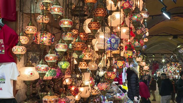 Grand travaux et peu de tourisme dans le Grand Bazar à Istanbul