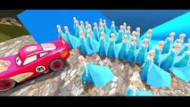 Disney Frozen Elsa & Disney Pixar Cars Lightning McQueen   Nursery Rhymes Finger Family (Kids Songs)