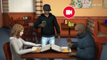 Homem racista atormenta casal birracial enquanto comem em em restaurante.