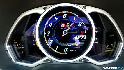 Lamborghini Aventador Roadster Launch Control 0-200 km_h (Thrust Mode)