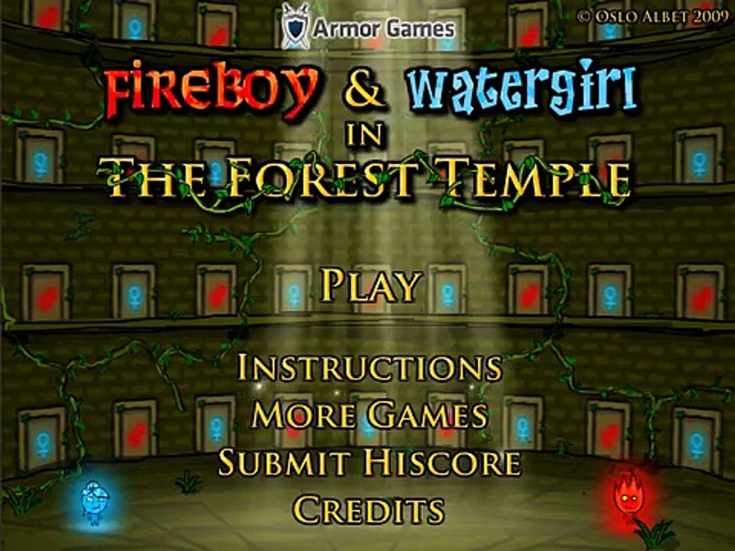 Fireboy And Watergirl 3: The Ice Temple Level 4 Full Gameplay 