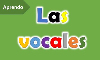 Las vocales para niños en preescolar