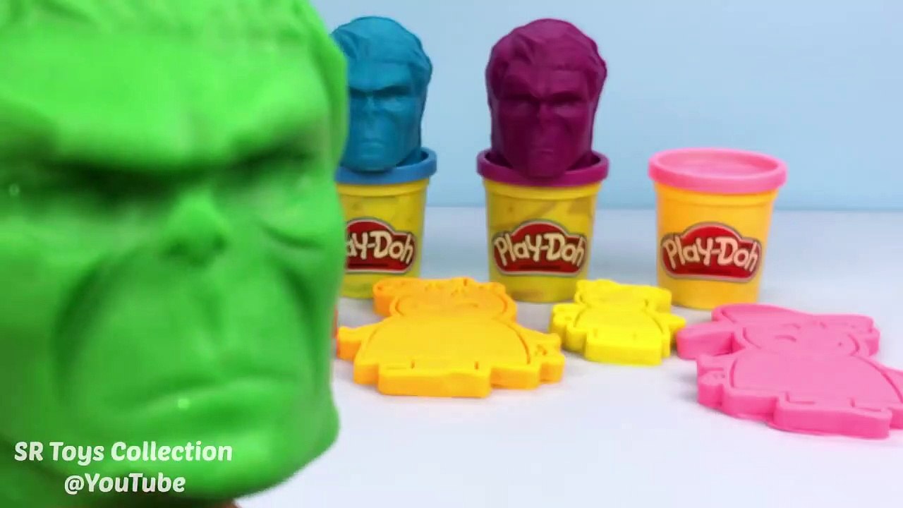 Learn Colors Video for Kids with Play Doh Hulk with Pe