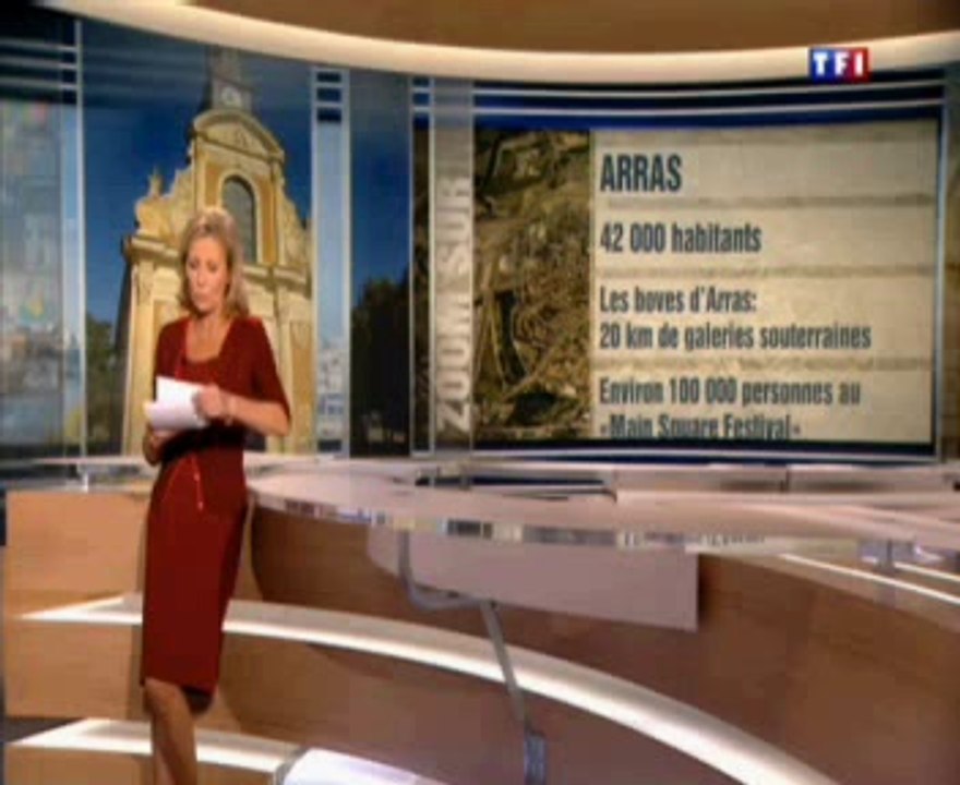 Arras au JT de 13h de TF1 le 06 octobre 2013 : Zoom sur la ville d’Arras