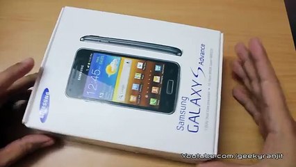 Samsung Galaxy S i9000 Advance Unboxing First Looks