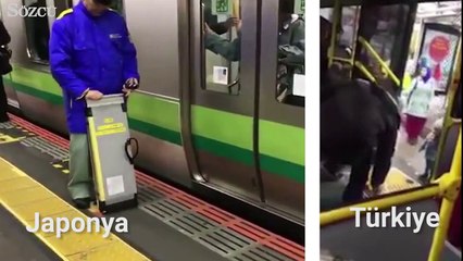 Japonya ve Türkiye'de toplu taşıma...