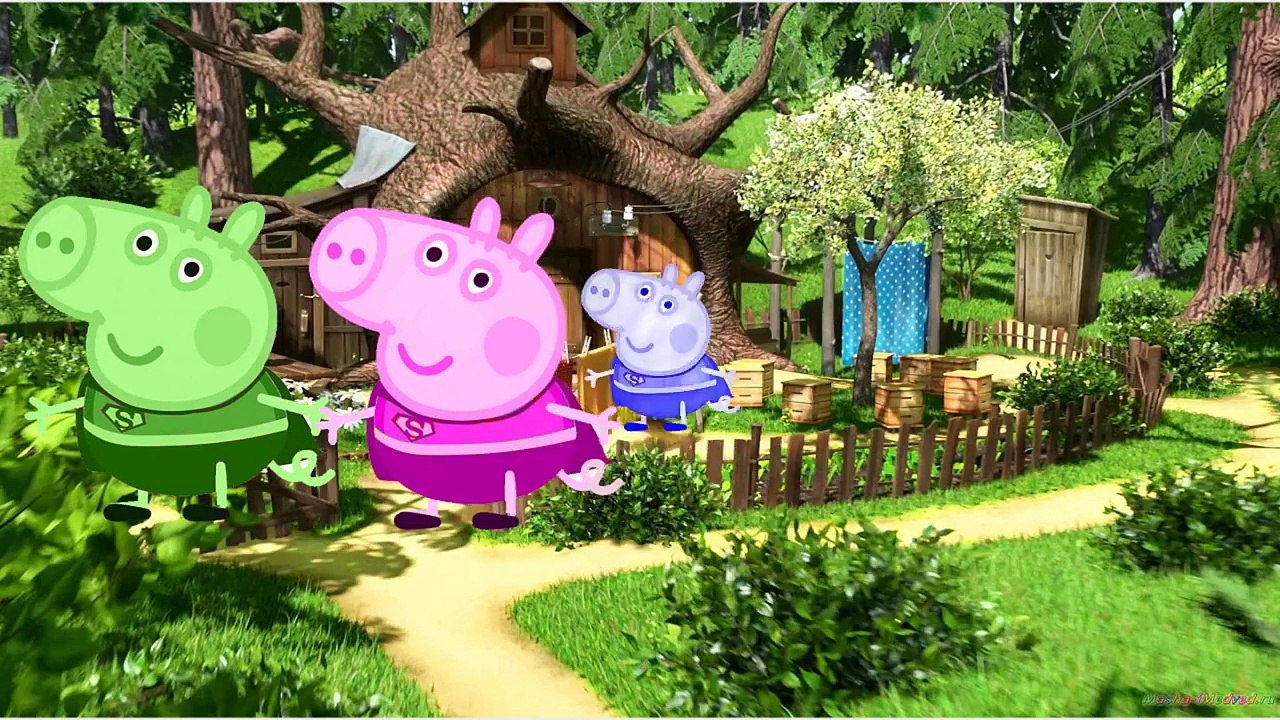 Играть-DOH Пеппа свинья сверхчеловек палец Семья питомник рифмы и Подробнее текст песни