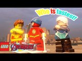 Quicksliver, The Flash, Kid Flash Who is fastest! in LEGO Marvel's Avengers MOD