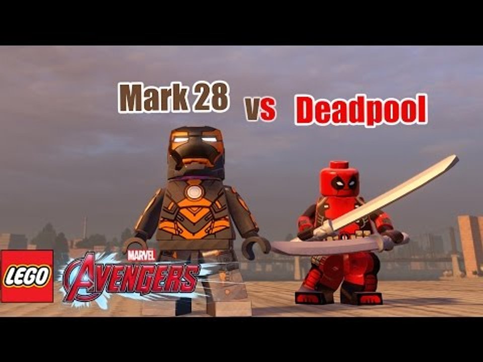 LEGO Deadpool (Marvel Now) vs Iron Man (Mark 28) in LEGO Marvel's Avengers MOD