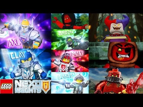 LEGO Nexo Knights Merlock 2.0 - All Knights vs All Lavalands Bosses (323 NEXO POWERS)