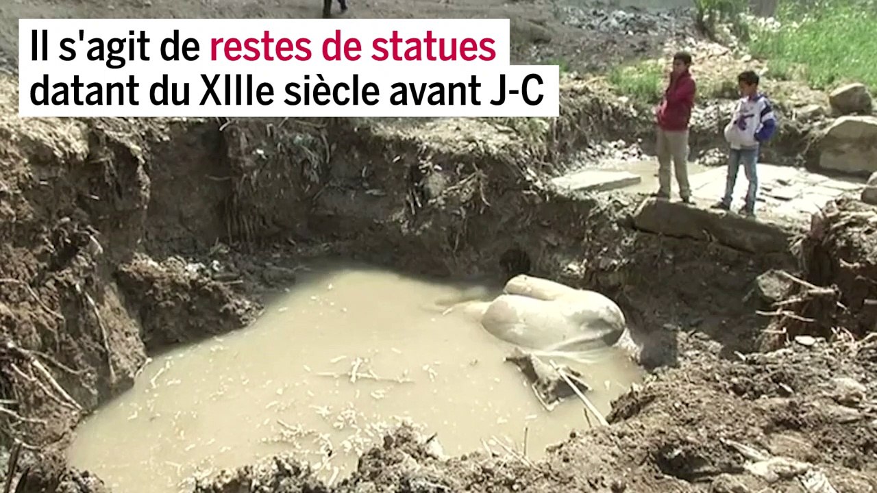 Égypte : découverte d’une probable statue de Ramsès II dans la banlieue du Caire