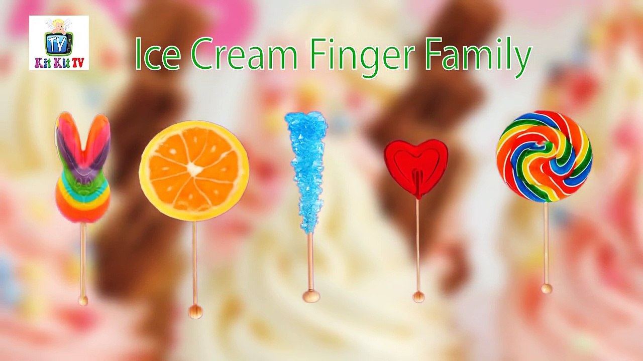 The Finger Family Ice Cream #4 Family Nursery Rhyme | Ice Cream Daddy Finger Song