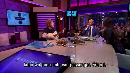 Ed Sheeran improviseert erop los - RTL LATE NIGHT