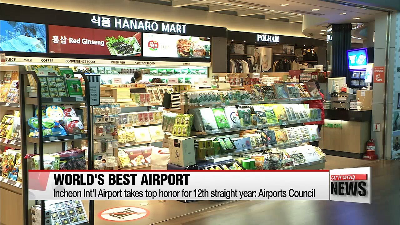 Incheon Int'l Airport named world's best for 12th straight year