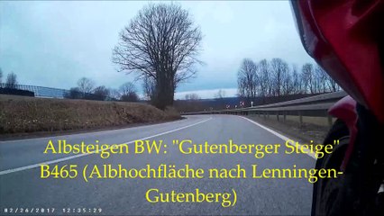 B465 Honda CBF600 SA Gutenberger Albsteige