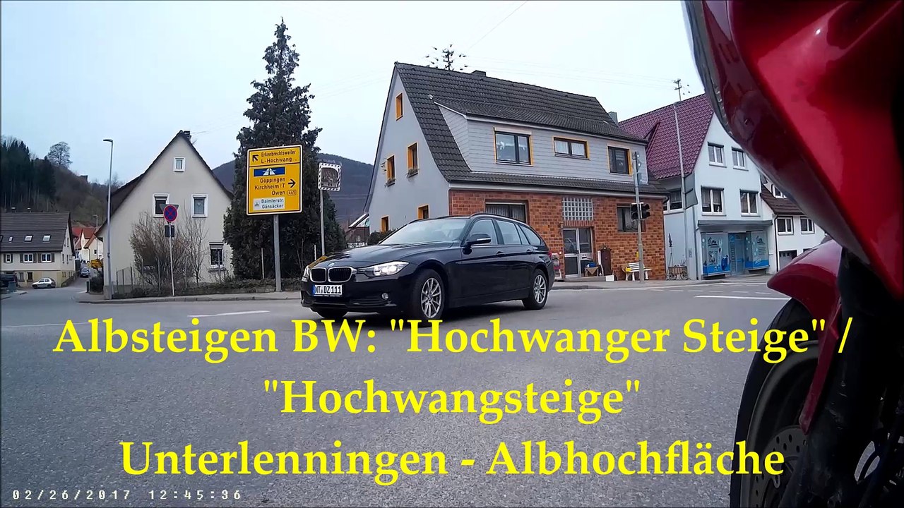 Hochwangsteige albaufstieg lenningen honda cbf600 sa