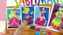 Sablimage Colorier des Princesses avec du sable de différentes couleurs | Unboxing