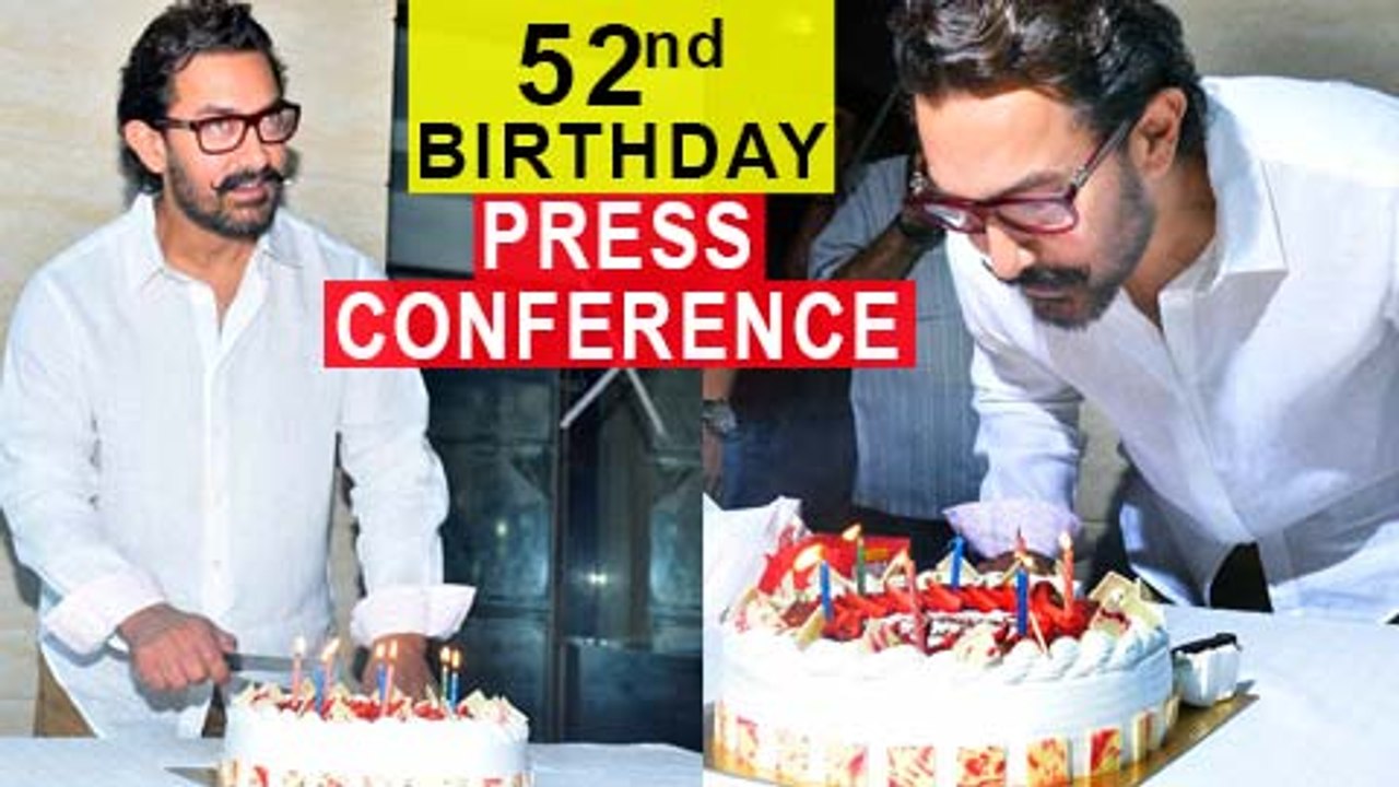 Aamir Khan 52nd Birthday Celebration Press Conference | Aamir On Nepotism And Thugs Of Hindostan
