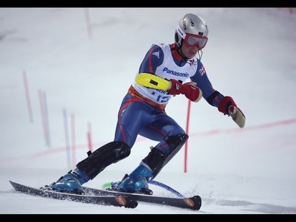 James Whitley (1st run) | Men's slalom standing | Alpine skiing | Sochi 2014 Paralympics