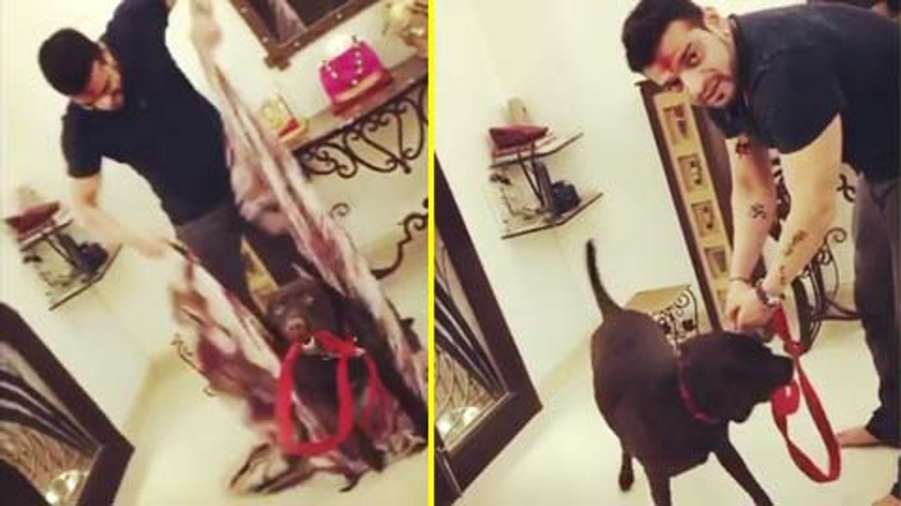Karan Patel Celebrates Holi with Naughty Patel