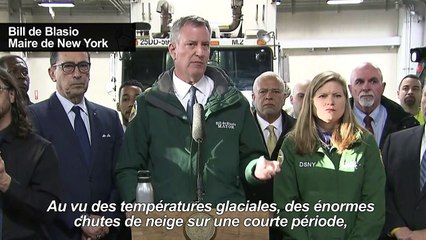 New York se prépare à la pire tempête de neige de l'hiver