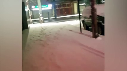 Blizzard approaches New York City